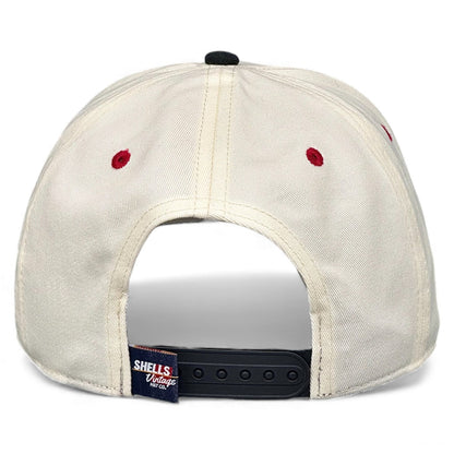 Wisconsin Snapback Hat - The Watt (Cream/Black)