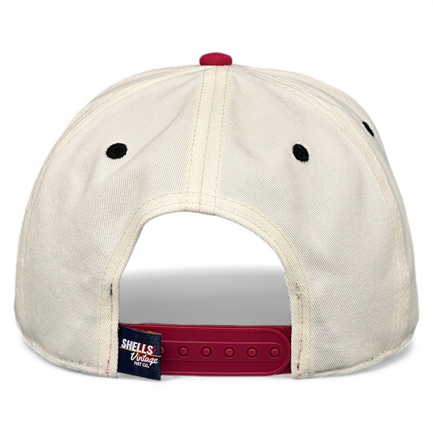 Wisconsin Snapback Hat - The Watt (Cream/Red)