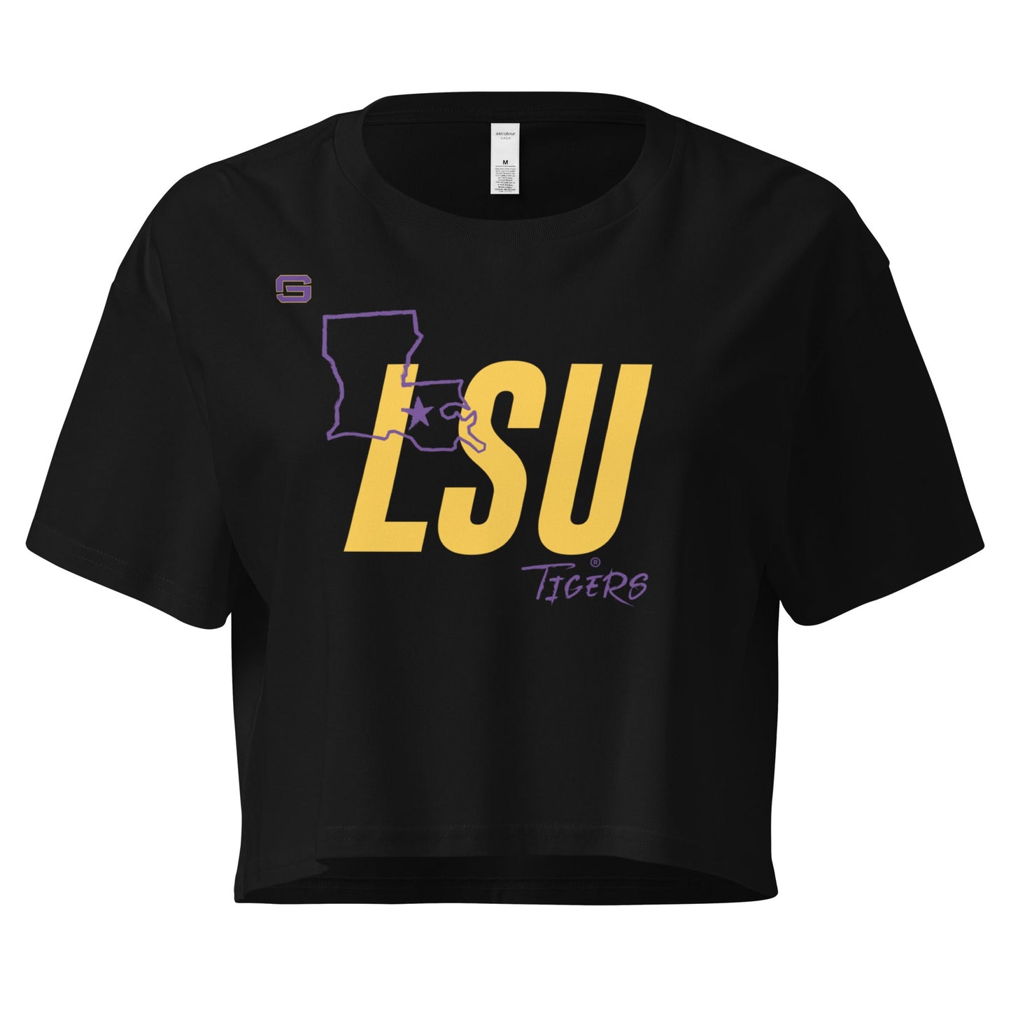 LSU Football State Women’s Crop Top