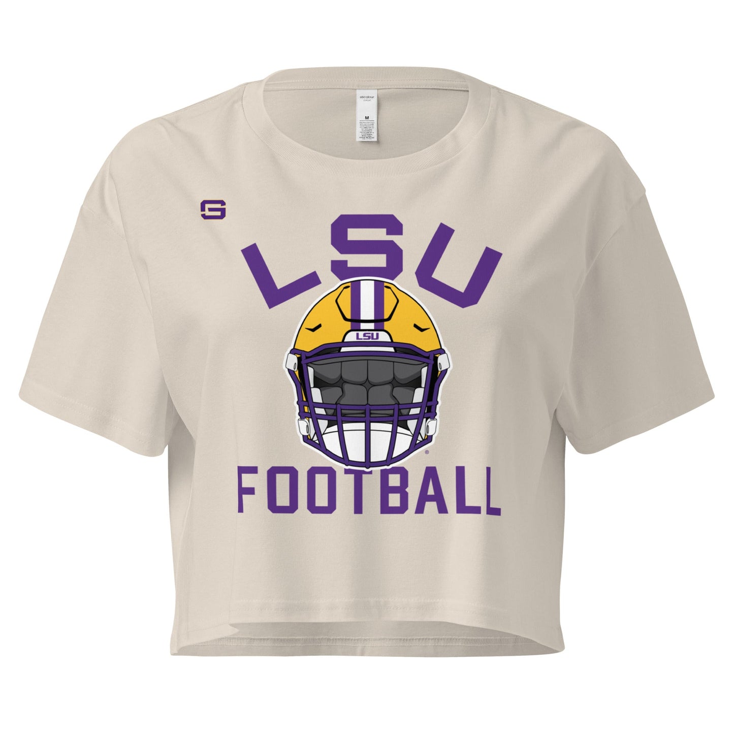 LSU Football Helmet Women’s Crop Top