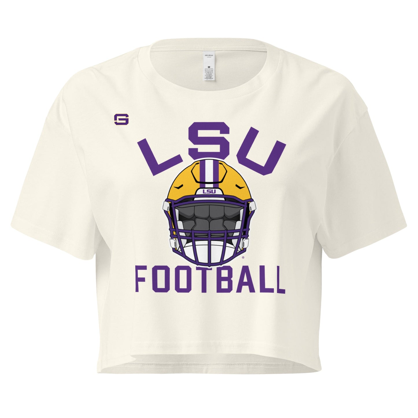 LSU Football Helmet Women’s Crop Top