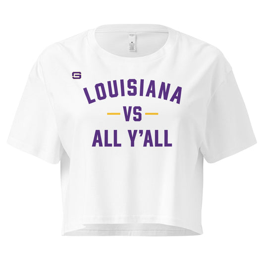 Louisiana Vs. All Y'all Women’s Crop Top