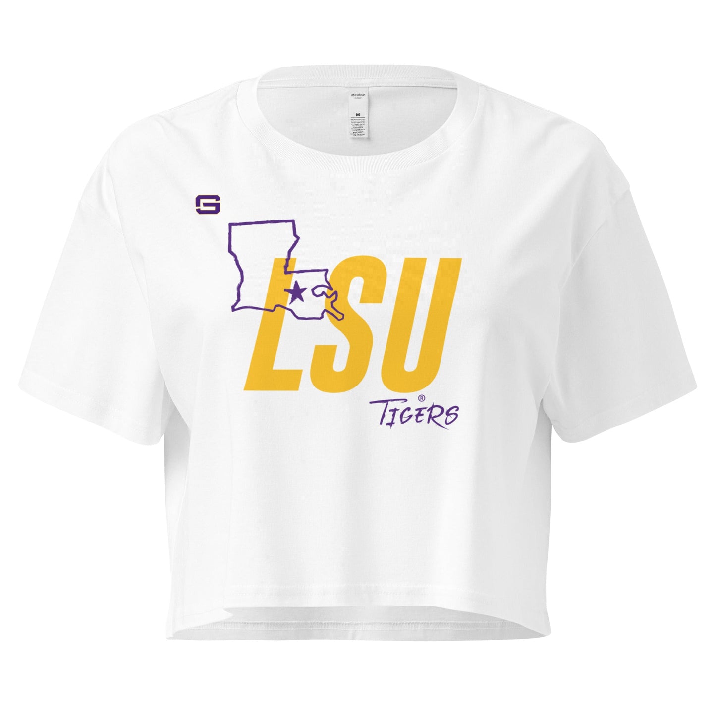 LSU Football State Women’s Crop Top