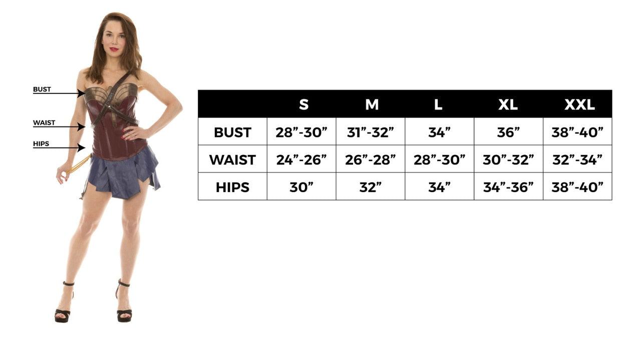 Wonder Woman Corset & Skirt Cosplay Costume