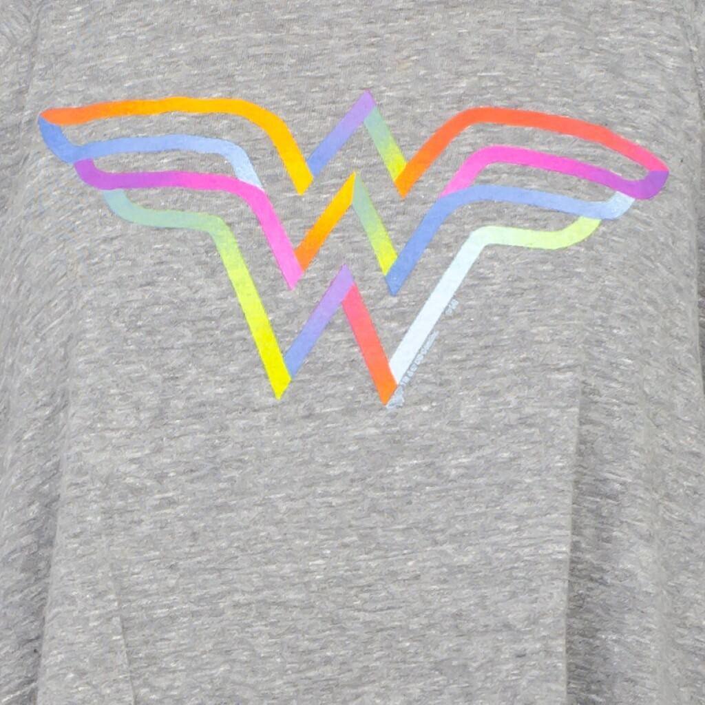 Wonder Woman Rainbow Logo Long Sleeve T-Shirt