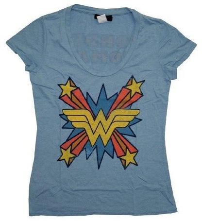 Wonder Woman The Skipper Logo Scoop Neck T-shirt