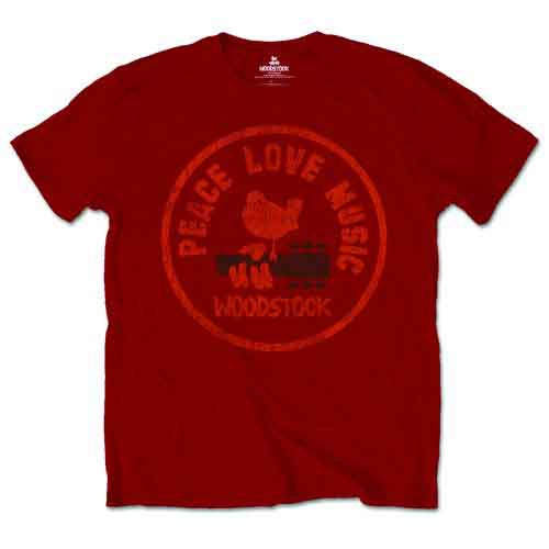 Woodstock Love Peace Music [T-Shirt] Officially Licensed