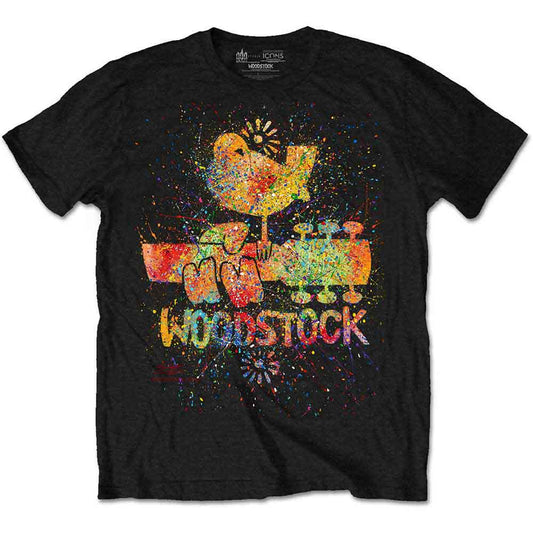 Woodstock Splatter Mens T Shirt Officially Licensed