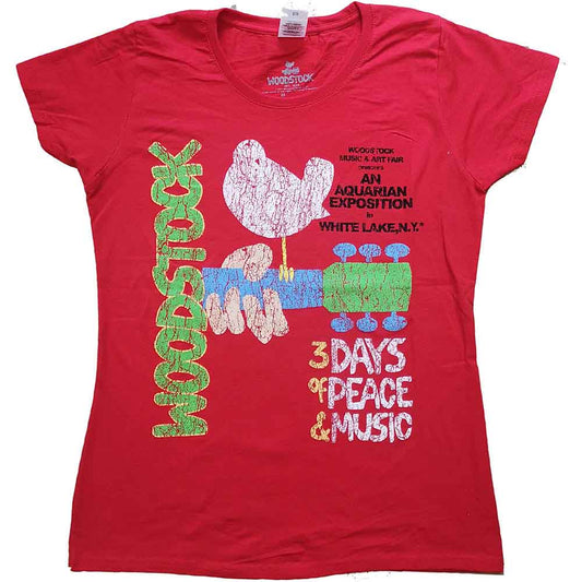 Woodstock Vintage Classic Poster [T-Shirt] Officially Licensed