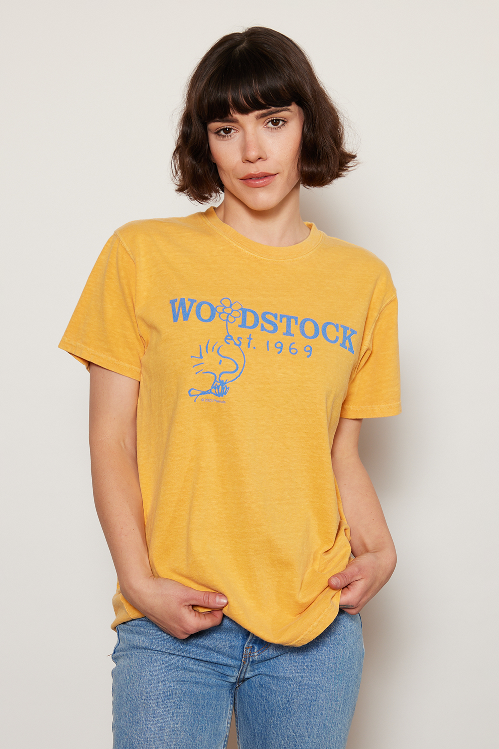 Peanuts Woodstock 1969 Womens Tee Shirt