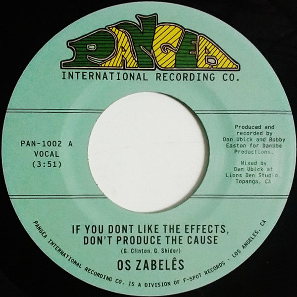 If You Don't Like The Effects, Don't Produce The Cause / Back In Our Minds  Generic Vinyl Record