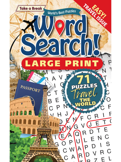 World's Best Puzzle - Word Search 25.03.21: 71 Large Print Puzzles, Travel The World, The Perfect Way To Unwind, Sharpen Your Brain, Relax, Unplug & More!