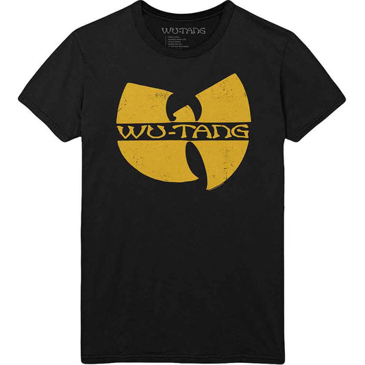 Wu-Tang Clan Classic Yellow Logo T Shirt Black Officially Licensed