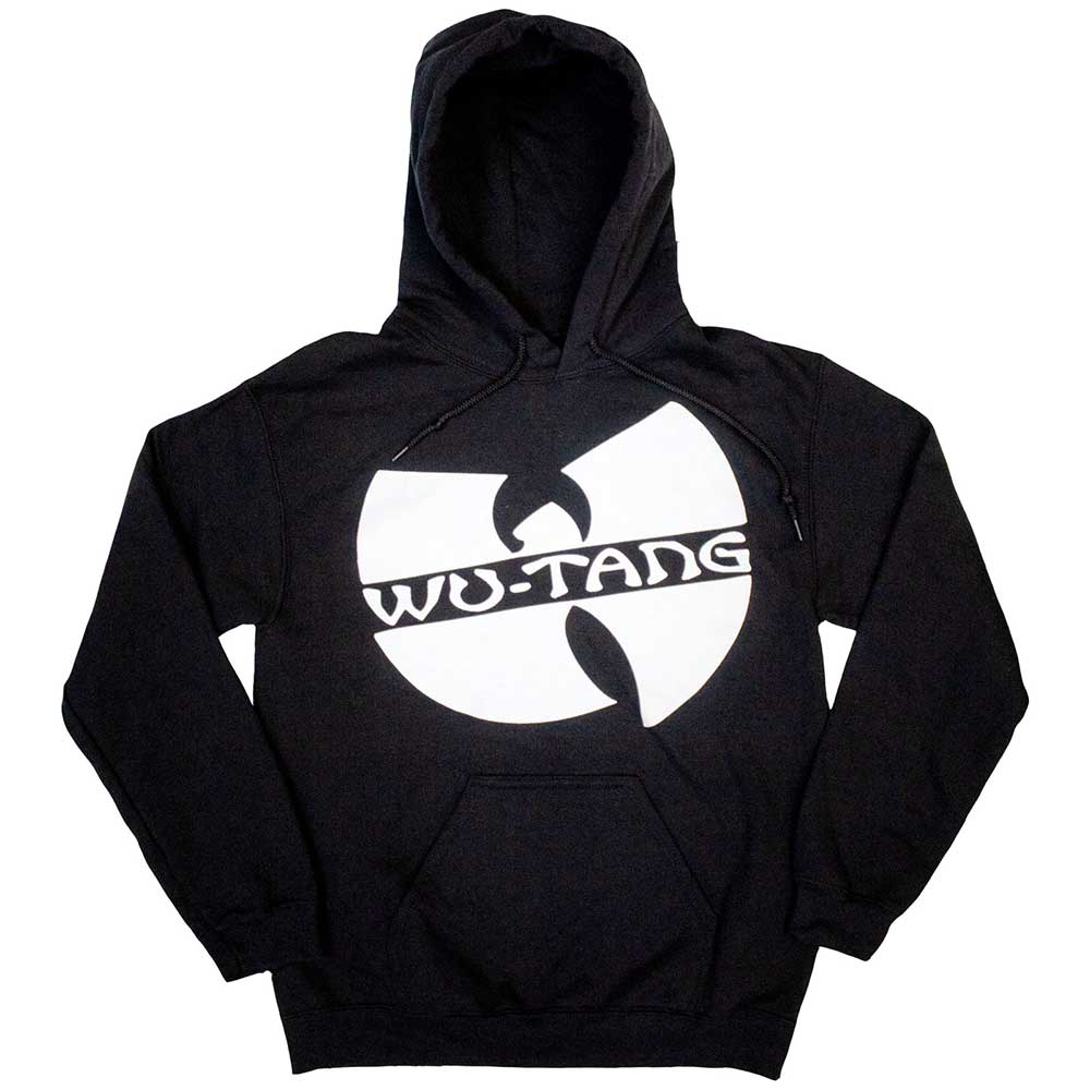 Wu-Tang Clan Slanted Logo Mono Mens Sweatshirt Hoodie Black Officially Licensed