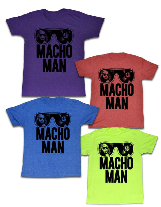 WWE Old School Macho Man Glasses Mens T Shirt