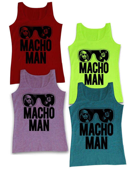 WWE Old School Macho Man Glasses Tank Top