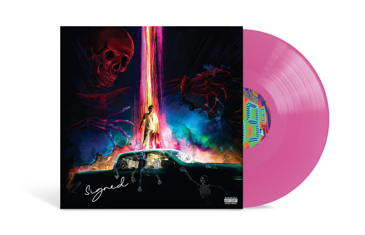 Wyatt Flores - Scared Of Heights [Neon Pink LP] [Signed] [Vinyl] Vinyl Record