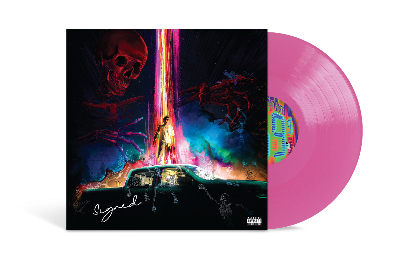 Wyatt Flores - Scared Of Heights [Neon Pink LP] [Signed] [Vinyl] Vinyl Record