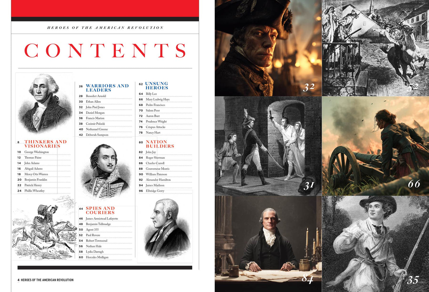 Heroes Of The American Revolution - Special Limited-Edition Collector's Issue: Celebrate America's 250th Birthday, Unsung Heroes, George Washington, Benjamin Franklin, Molly Pitcher & More!