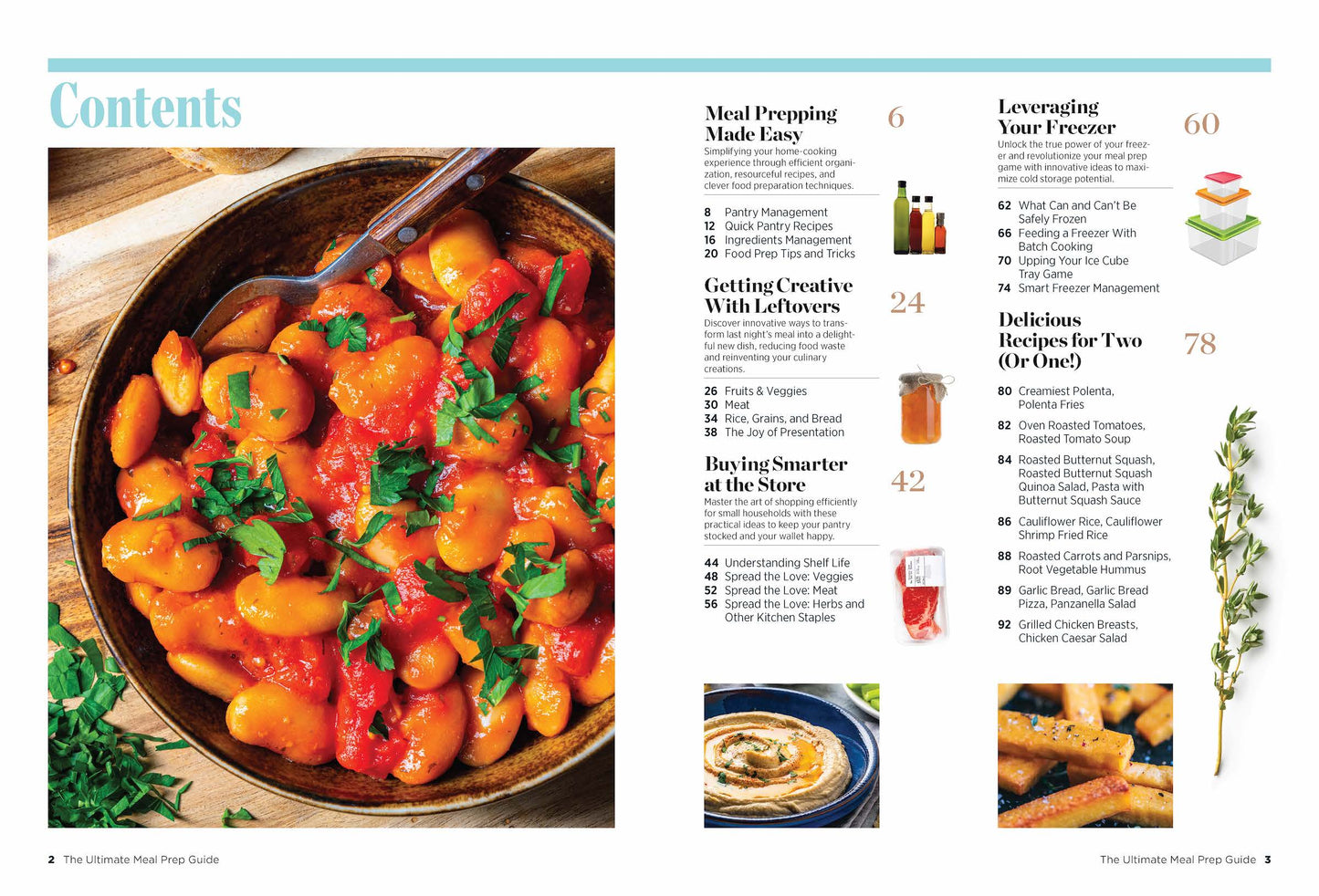 Meal Prep Guide - Cooking for Two Made Easy: Creative Shopping and Prepping Advice, Small-Batch Cooking Techniques, Great Original Recipes, and Cool Tricks for Creatively Reinventing Leftovers