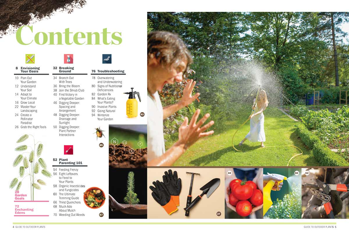 Outdoor Plants - Comprehensive Guide: How To Plan, Plant, Trim, Nurture, Pollinate, Feed, Watering Systems, Protect From Insects, Geographic Zones, Soil, Climate, Landscaping, Tools, Weeding & More!