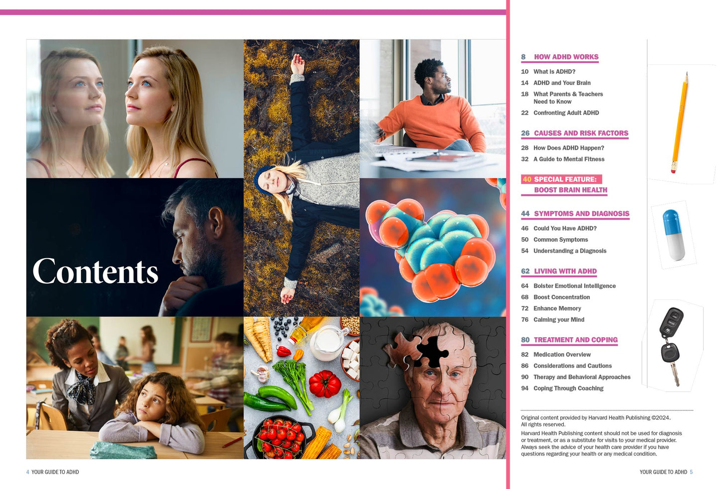 Harvard Health - ADHD: Guide To A Better Life, Causes & Risk Factors, Symptoms & Diagnosis, Cutting-Edge Treatments, Therapy vs. Medication, Mental Training Tips, Coping Strategies, Habit Hacks & More