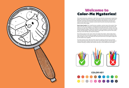 Color Me Mysteries - Volume 2: Splash Into Summer With 42 Mysteries Any Kid Can Solve, Color In The Clues To Solve The Case, Boost Creativity, Each Illustration Hides A Clue, Relax, Color & More!