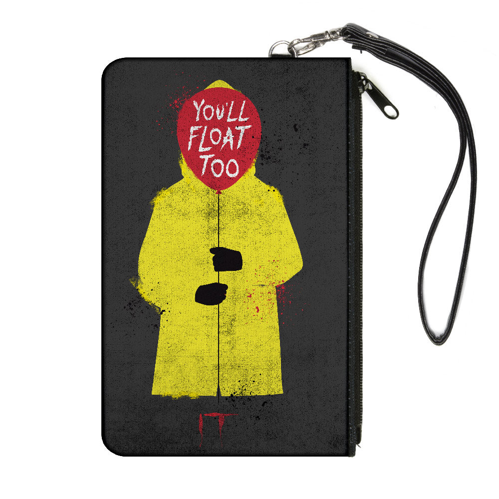 IT Georgie Raincoat Balloon You'll Float Too Canvas Zipper Wallet