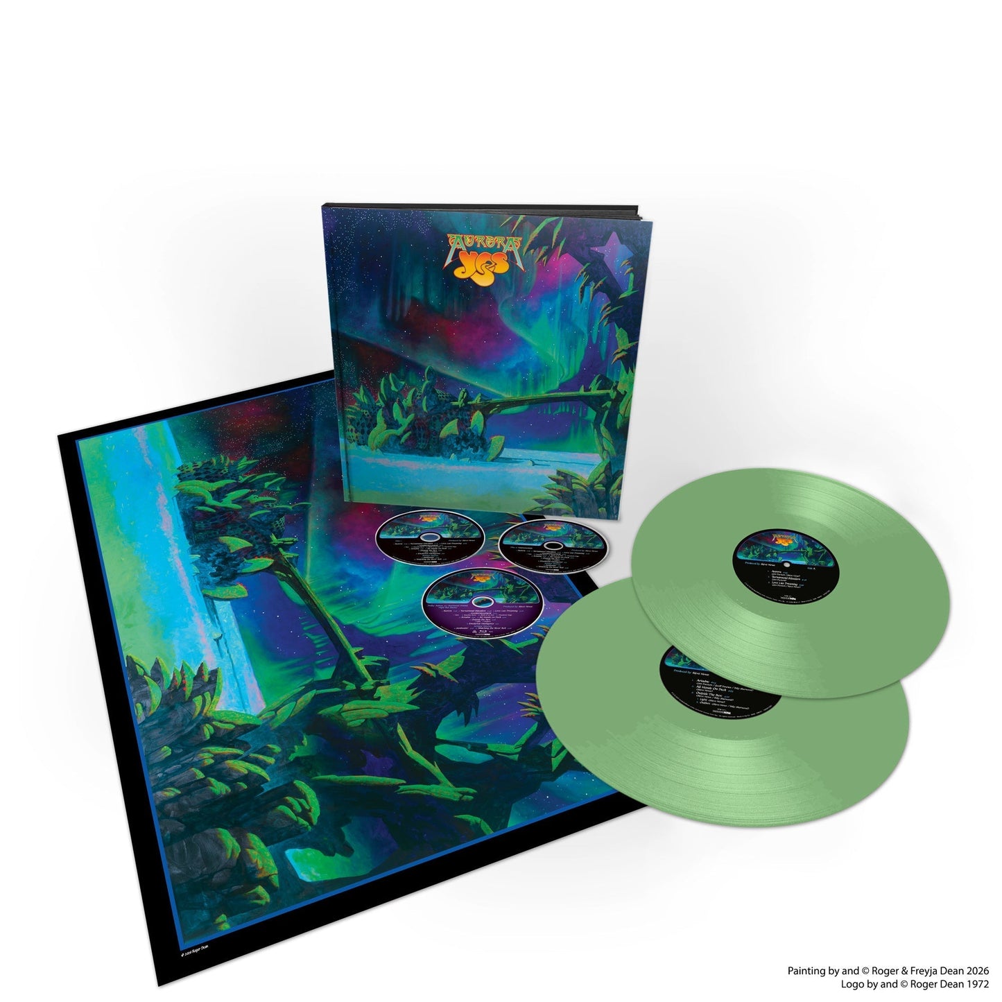 Yes - Aurora [Deluxe Light Green] [2LP + 2CD+Blu-Ray] [Vinyl] Vinyl Record