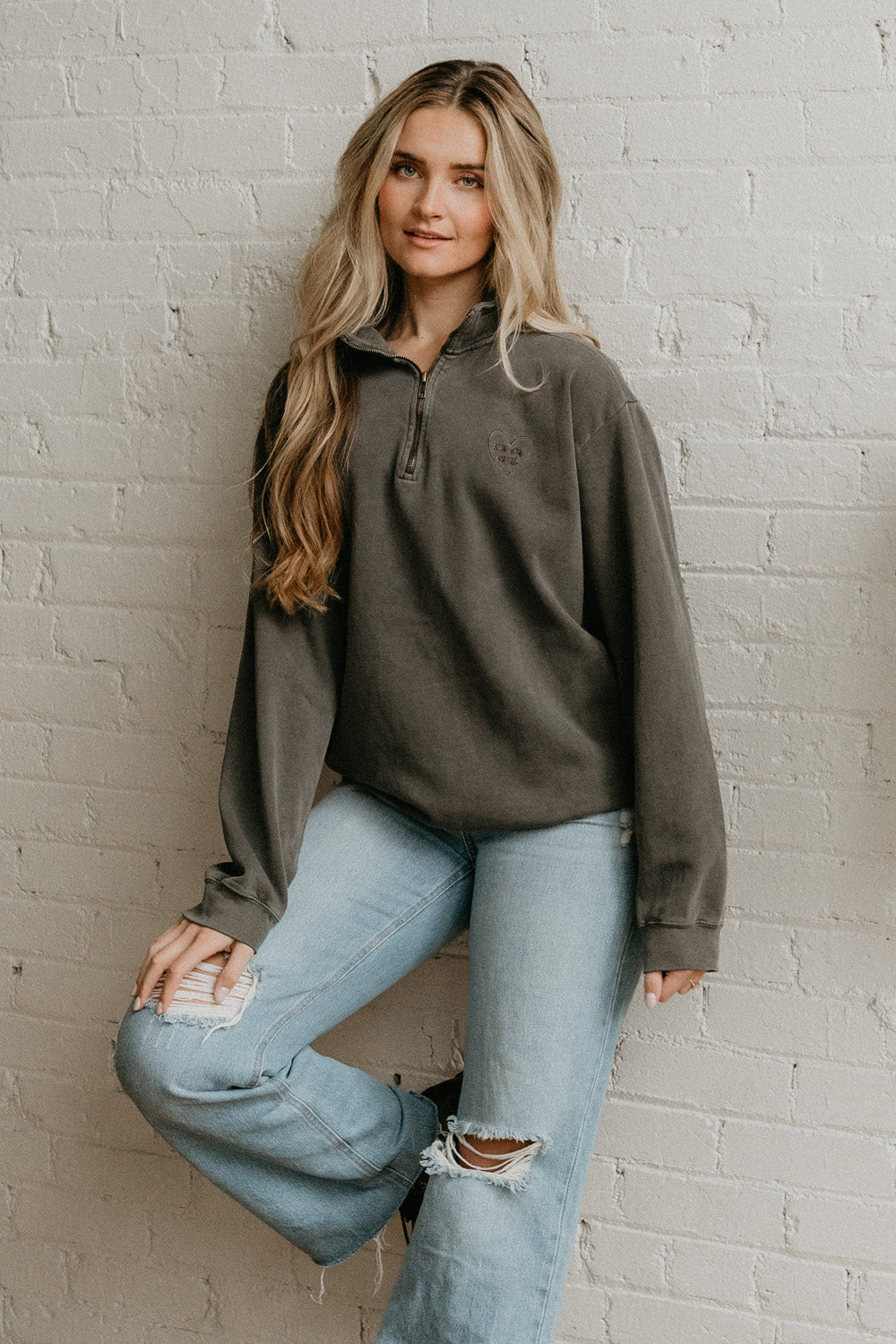 You Are Loved Half Zip Sweatshirt