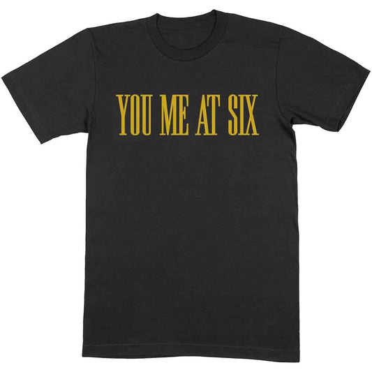 You Me At Six Yellow Text [T-Shirt] Officially Licensed