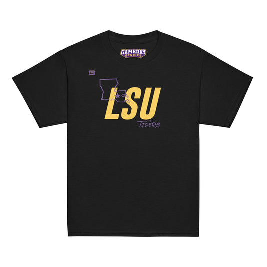 LSU Football State T-Shirt - Youth