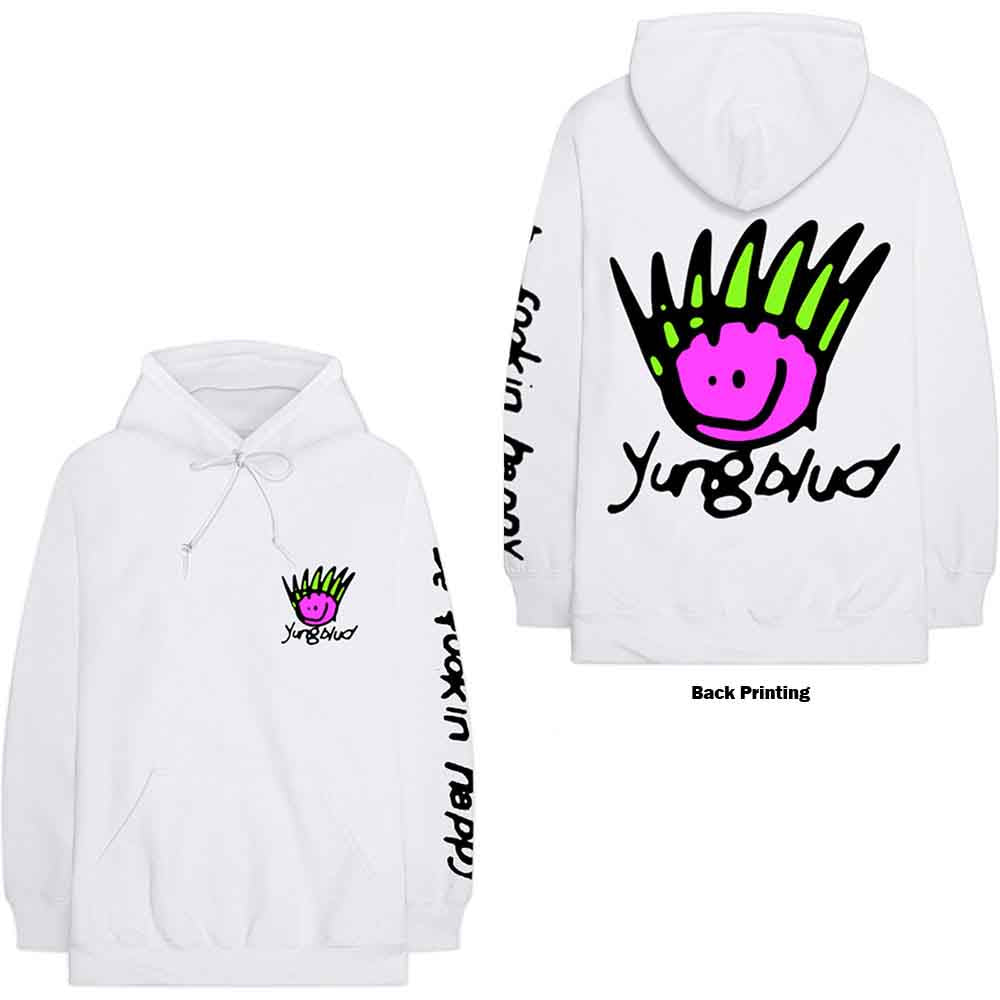 YUNGBLUD Face Hoodie Sweatshirt Officially Licensed