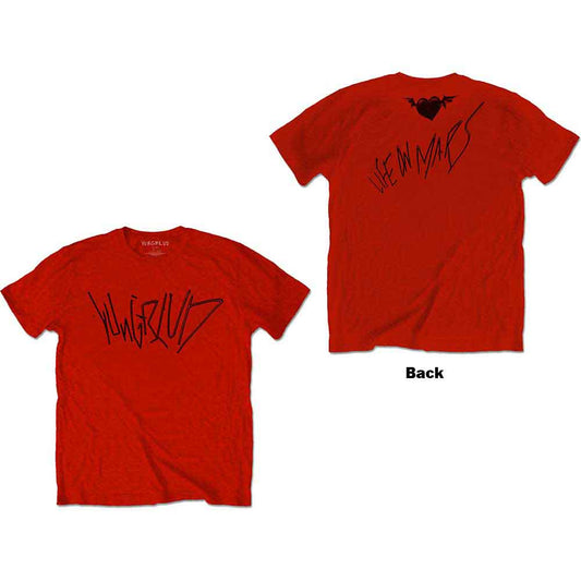 Yungblud Life on Mars T Shirt Red Officially Licensed
