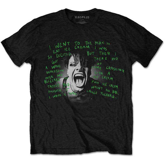 Yungblud Lyric Photo T Shirt Black Officially Licensed