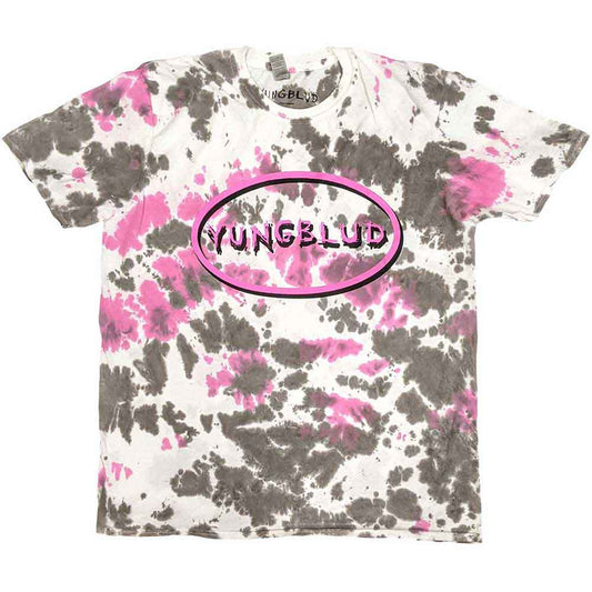 YUNGBLUD Scratch Logo Oval Mens T Shirt Officially Licensed