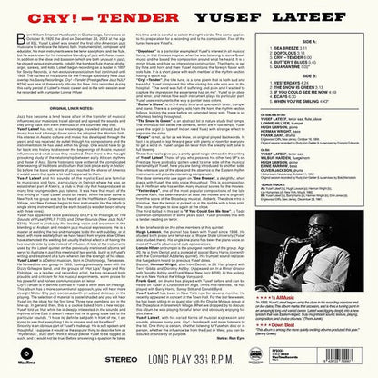 Yusef Lateef - Cry! -Tender (Limited Edition, 180 Gram Vinyl, Bonus Tracks) [Import]  Vinyl Record