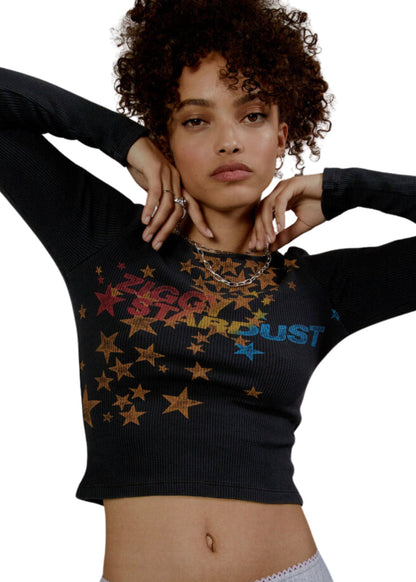 David Bowie Ziggy Stardust Cropped Womens Shirt by Daydreamer LA