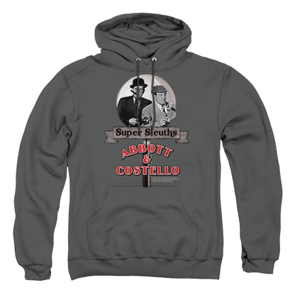 Abbott & Costello Super Sleuths Mens Hoodie Charcoal