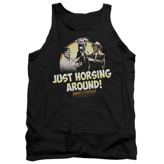 Abbott & Costello Horsing Around Mens Tank Top Shirt Black