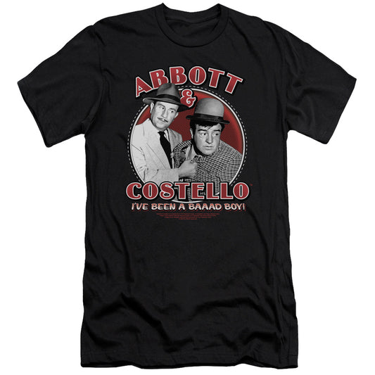 Abbott & Costello Bad Boy Slim Fit Mens T Shirt Black