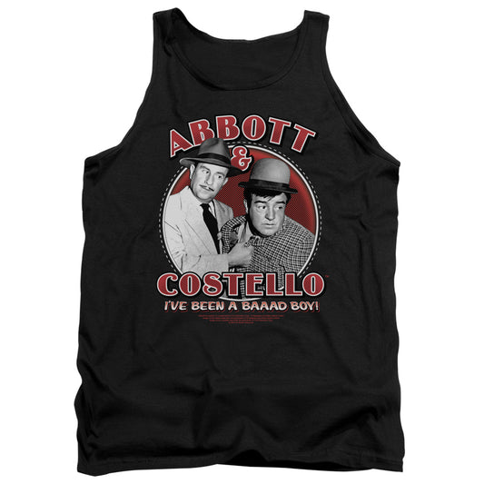 Abbott & Costello Bad Boy Mens Tank Top Shirt Black