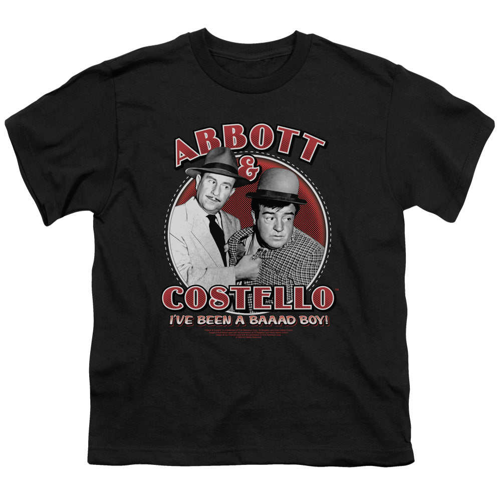 Abbott & Costello Bad Boy Kids Youth T Shirt Black