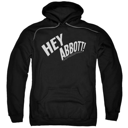 Abbott & Costello Hey Abbott Mens Hoodie Black