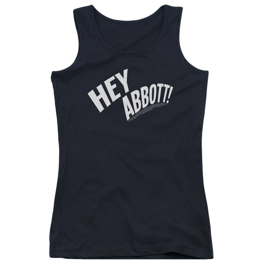 Abbott & Costello Hey Abbott Womens Tank Top Shirt Black