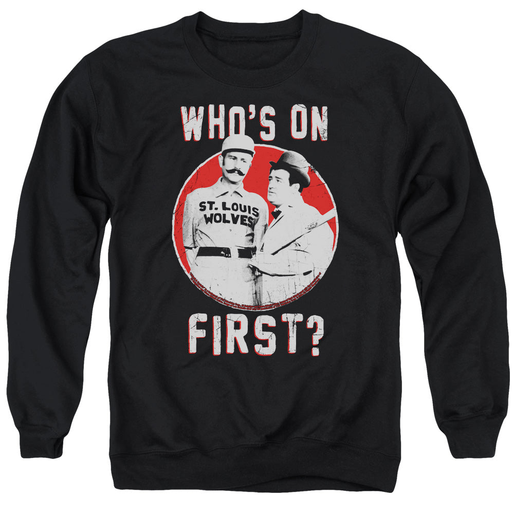 Abbott & Costello First Mens Crewneck Sweatshirt Black