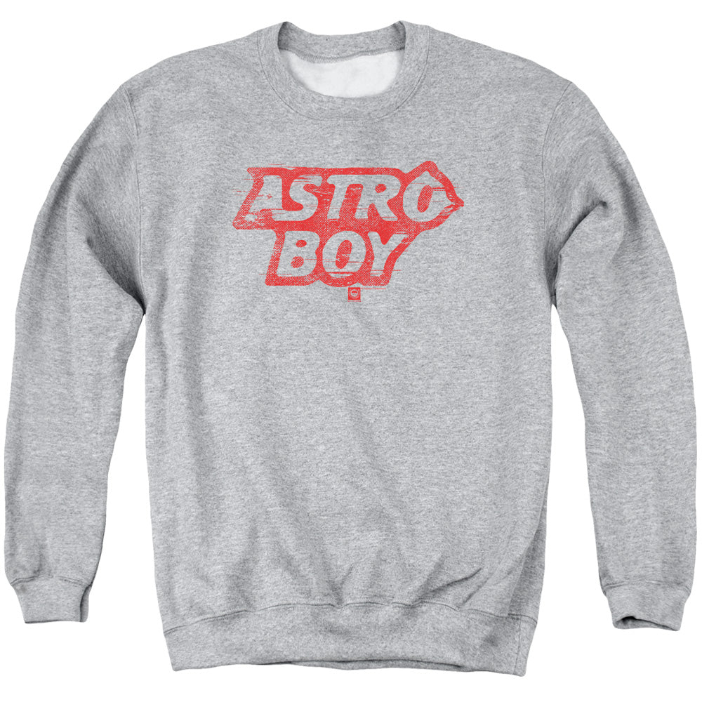 Astro Boy Logo Mens Crewneck Sweatshirt Athletic Heather