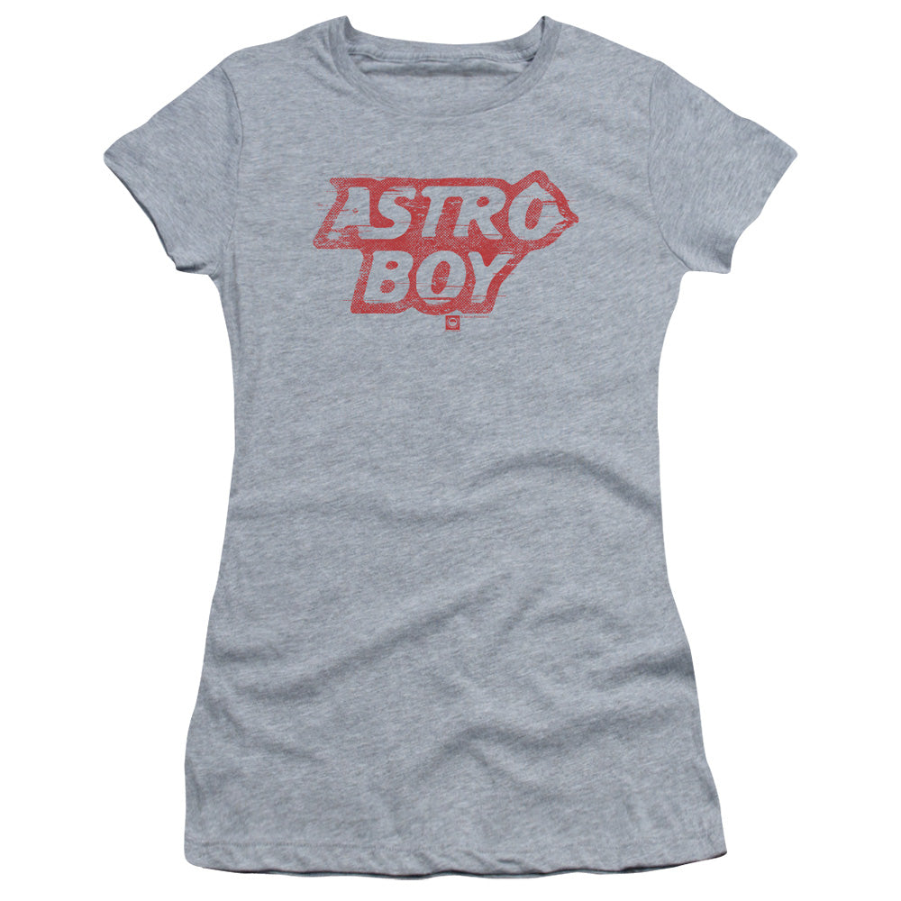 Astro Boy Logo Junior Sheer Cap Sleeve Womens T Shirt Athletic Heather