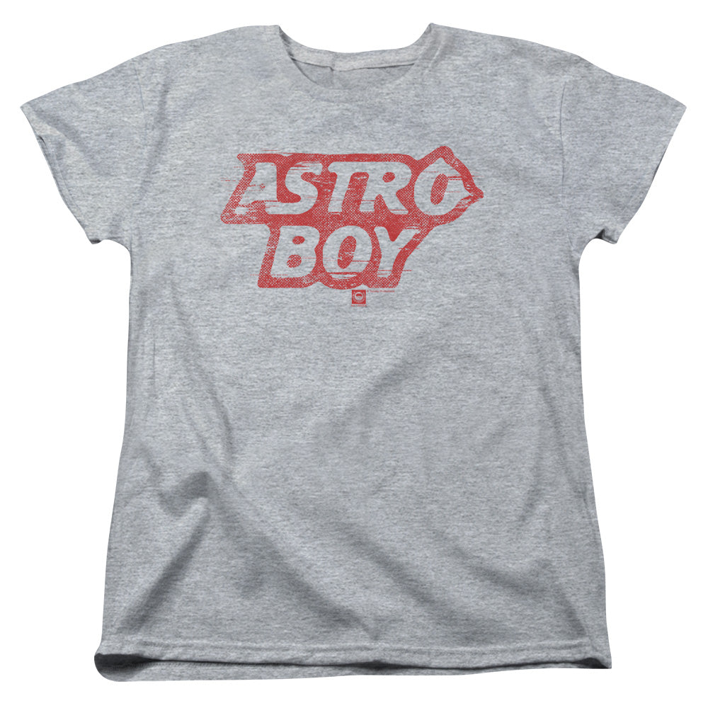Astro Boy Logo Womens T Shirt Athletic Heather