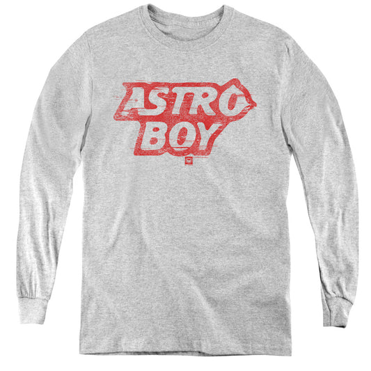 Astro Boy Logo Long Sleeve Kids Youth T Shirt Athletic Heather